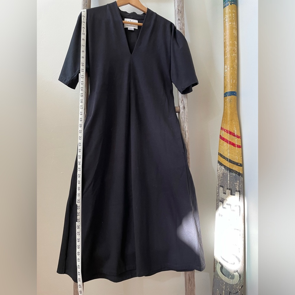 Velvet by Graham and Spencer for Anthropology black v-neck dress